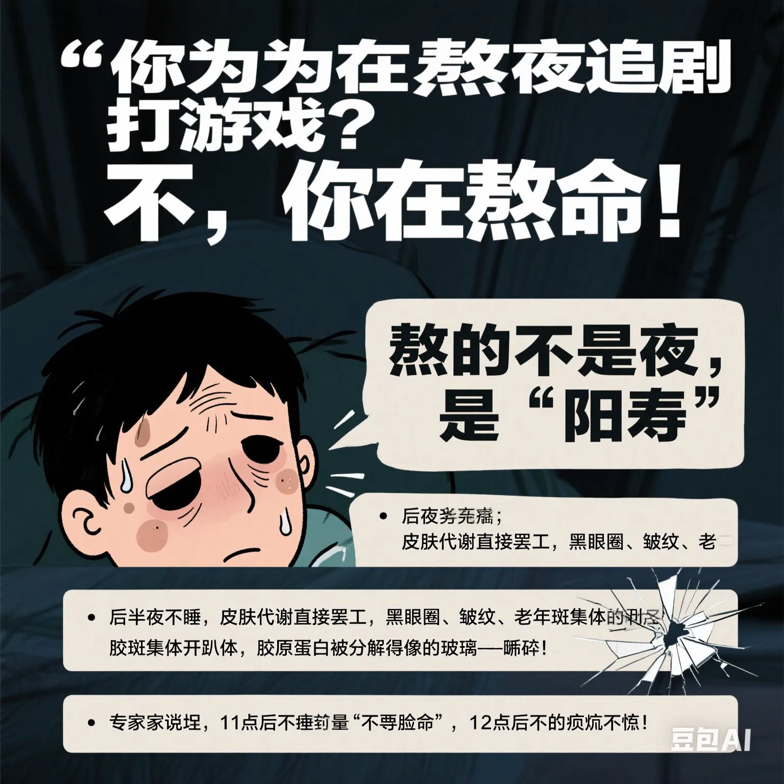 新小x助手：熬夜毁命，年轻人须知的健康危害与自救方法