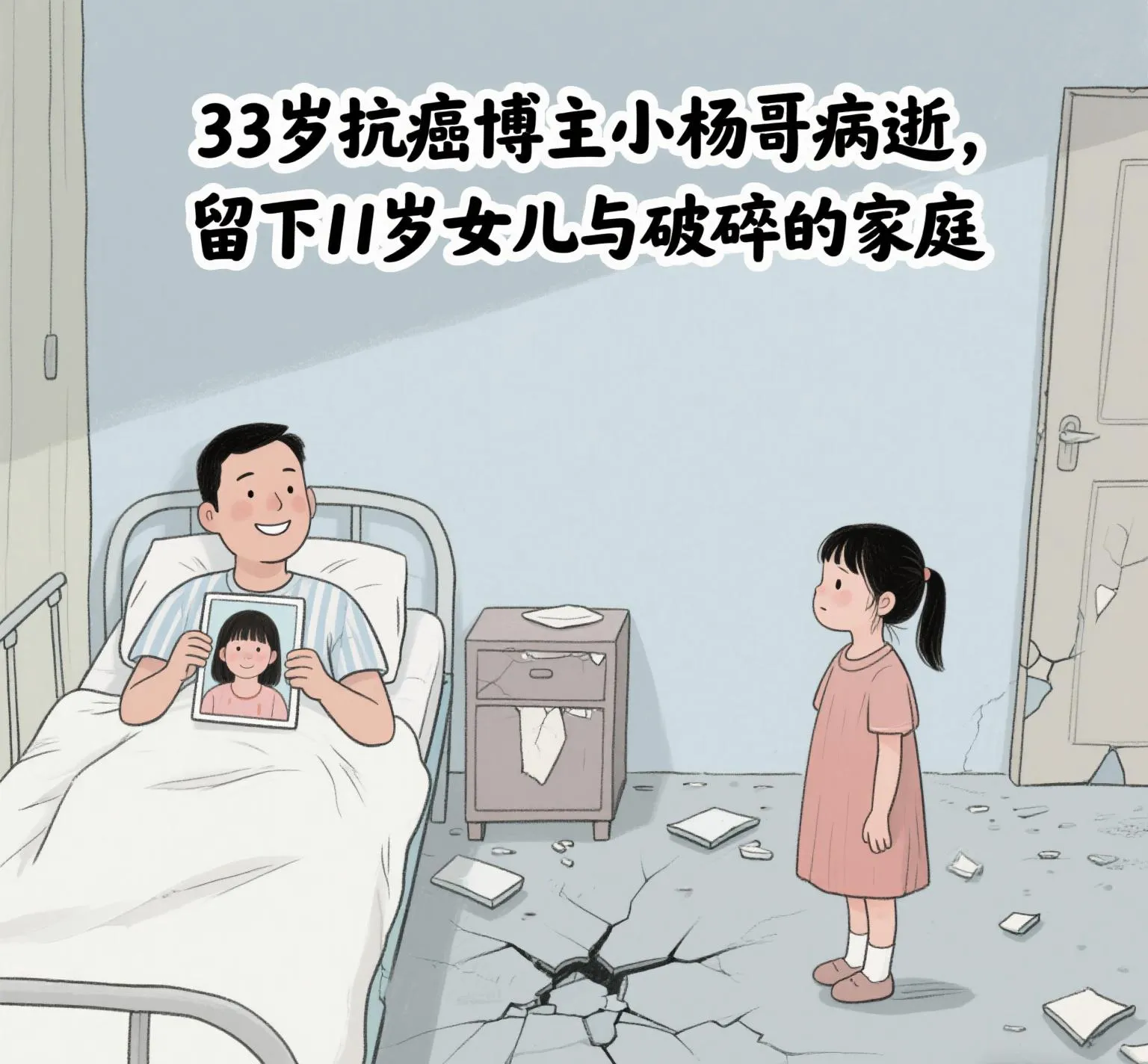 多成团助手：33岁抗癌网红小杨哥病逝，留下11岁女儿与家庭破碎的深刻反思