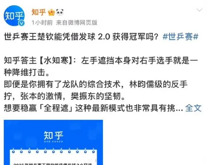 权重助手：王楚钦能否凭借2.0技术在2025年世乒赛中夺冠？分析发球技巧与实力的关系