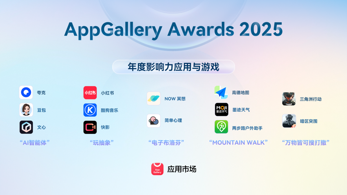 DD助手:2025华为AppGallery Awards榜单揭晓,探寻年度优质应用与游戏 DD助手:2025华为AppGallery Awards榜单揭晓,探寻年度优质应用与游戏
