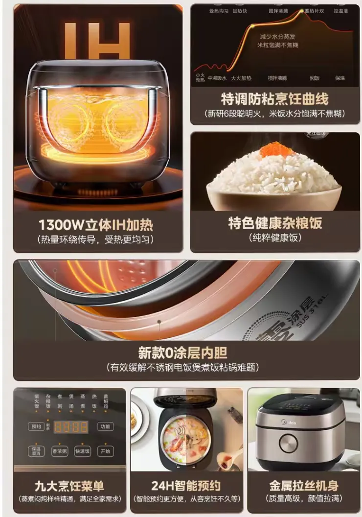 权重大师小号：美的与苏泊尔电饭煲全面对比，功能、设计和性价比哪个更胜一筹？