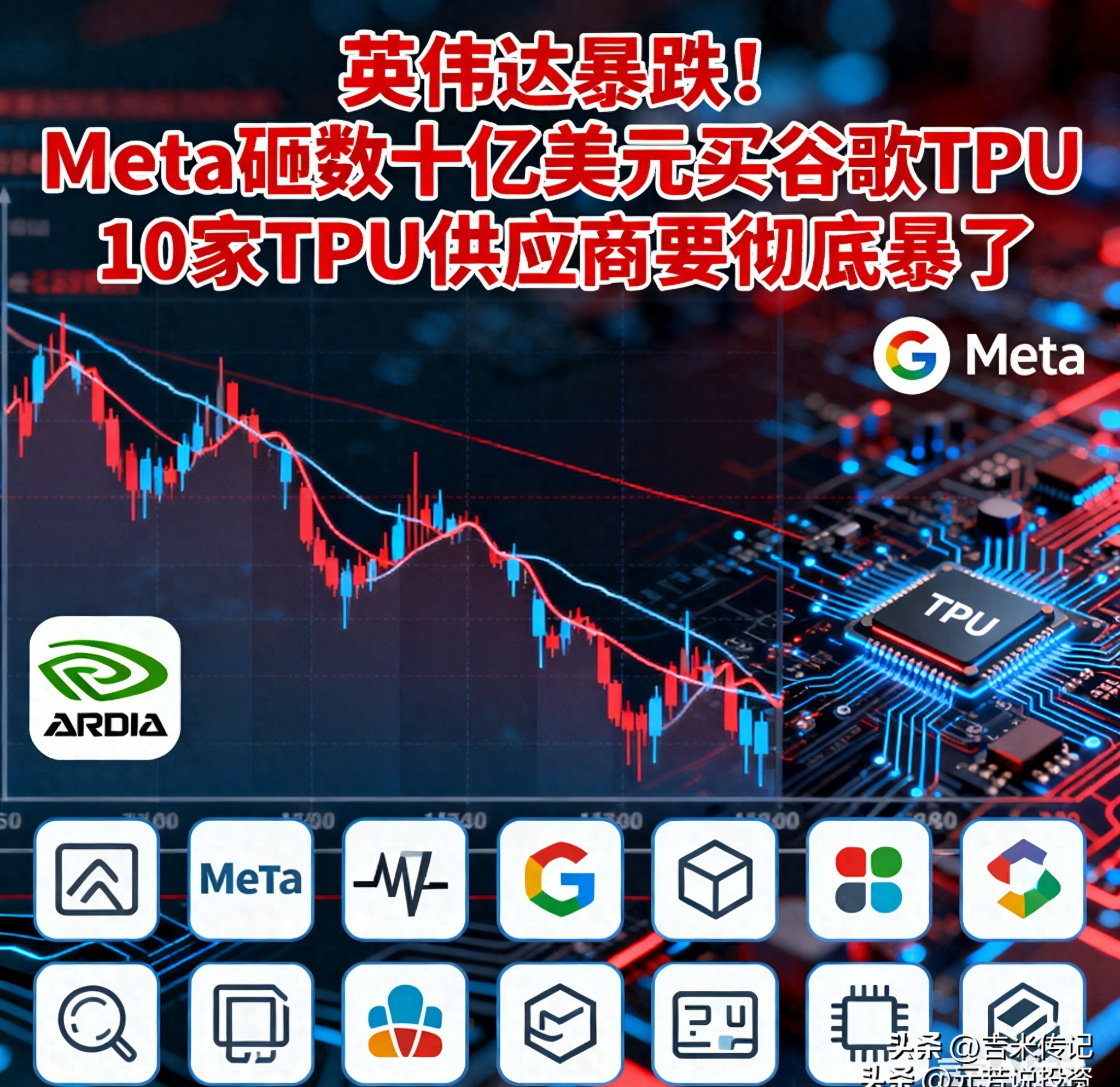 多多助手：Meta选择谷歌TPU芯片，英伟达市场份额受挫，十家供应商迎来新机遇