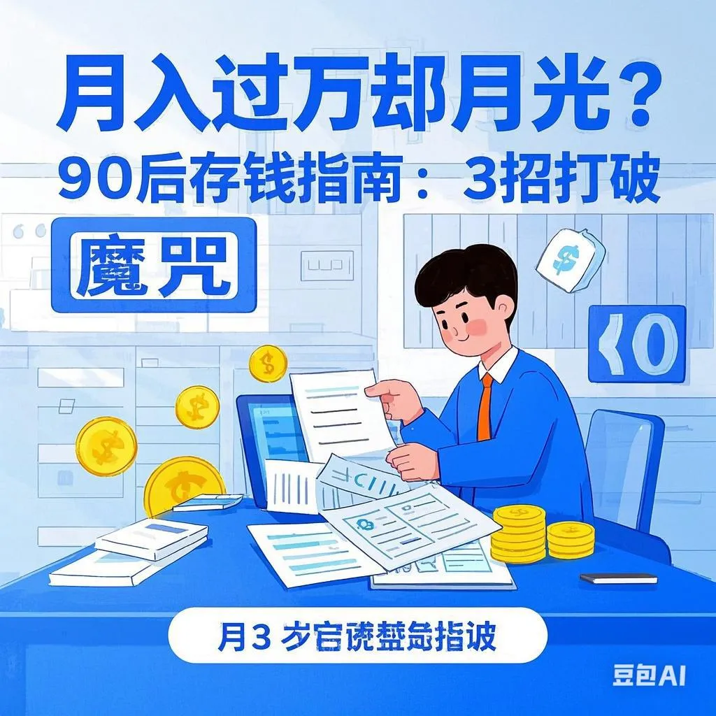 拼多多动销出评：打破90后＂精致穷＂困境，3招教你月入过万如何存钱