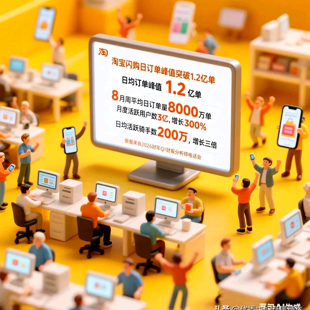 超评助手邀请码：淘宝闪购日订单达1.2亿，骑手增至200万，低价策略推动生活便利和用户习惯养成