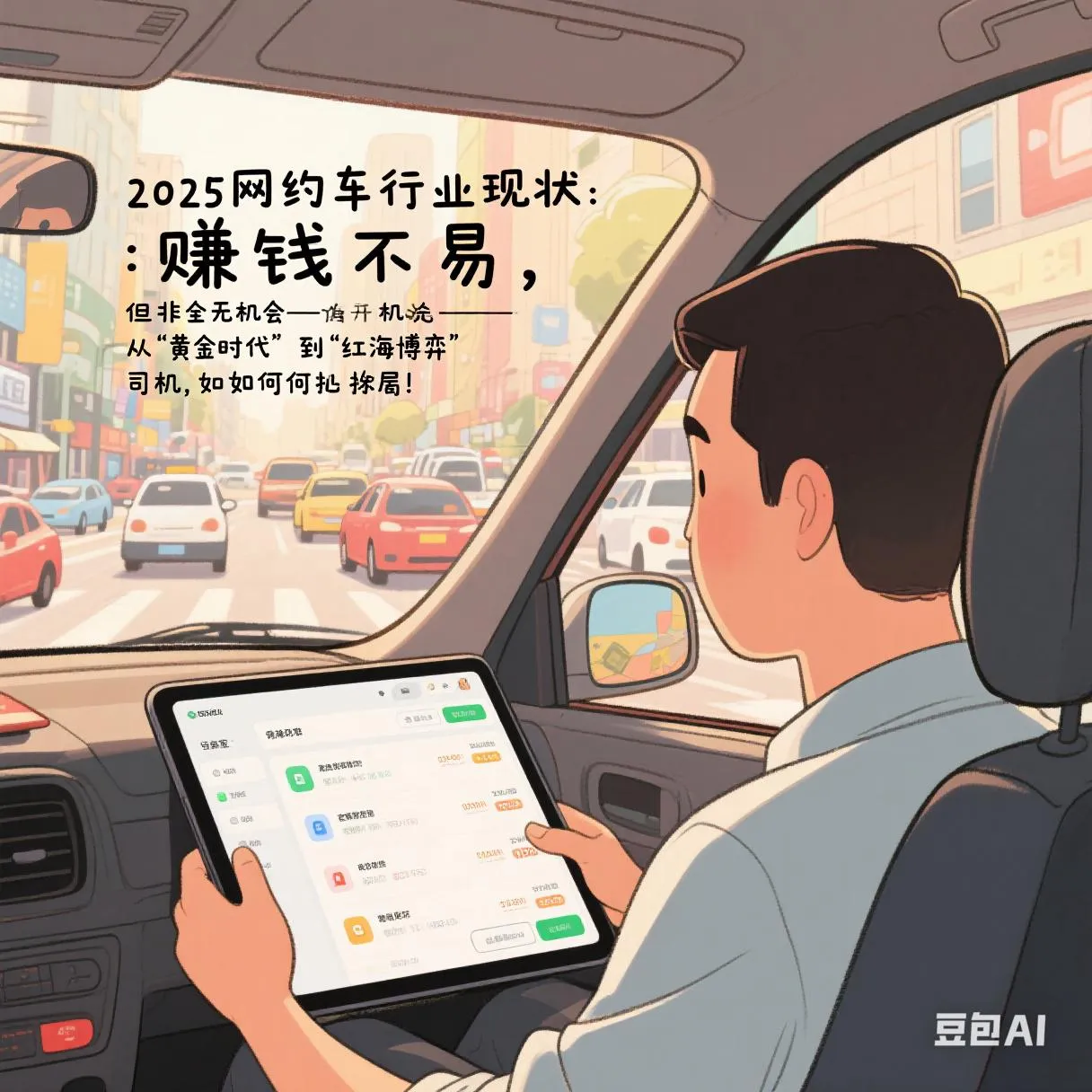 小Q助手卡密：2025年网约车行业生存现状与突围路径分析，高成本低回报的挑战