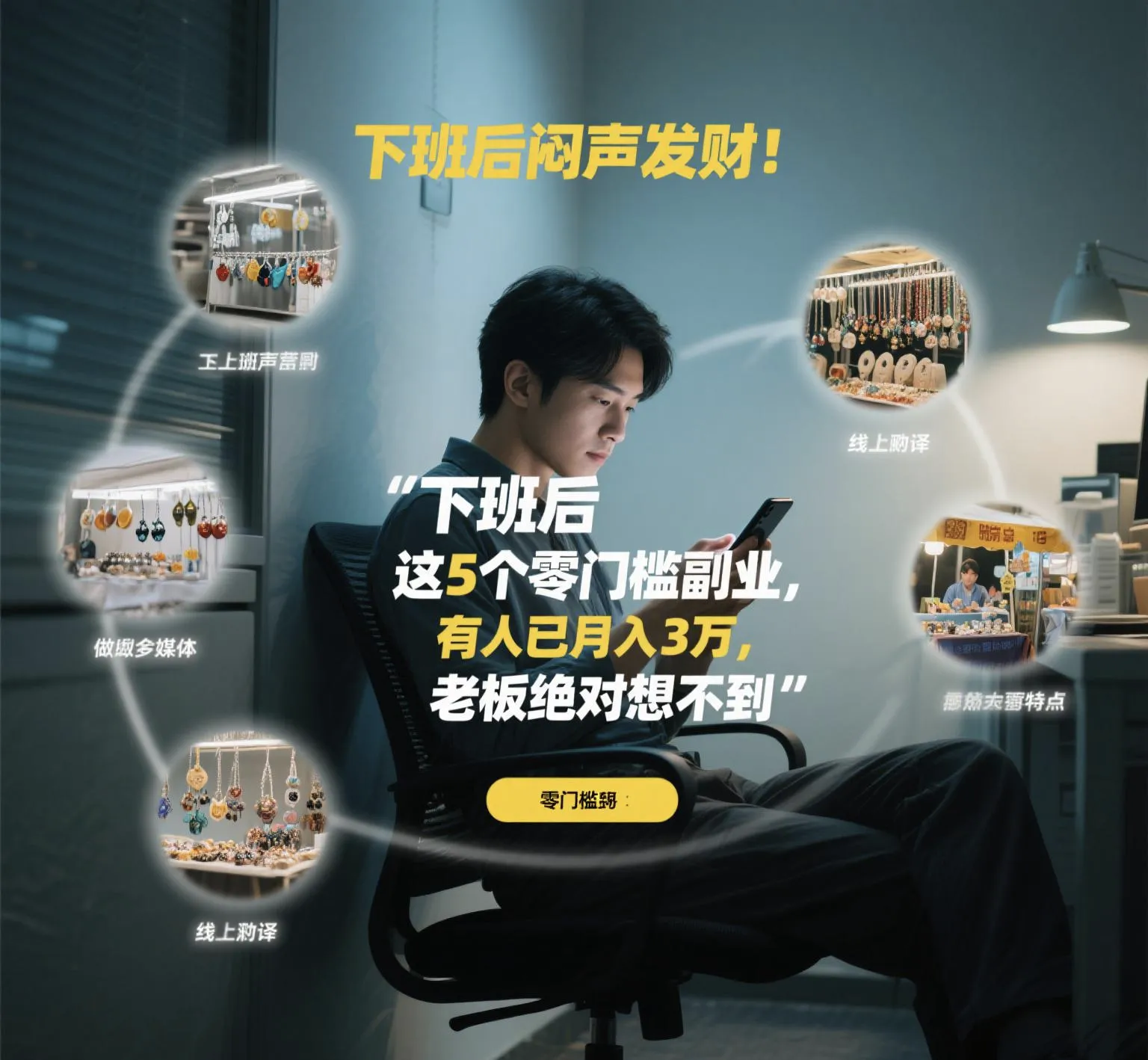 快火助手：下班后赚大钱！5个零门槛副业，轻松月入3万的秘密揭秘
