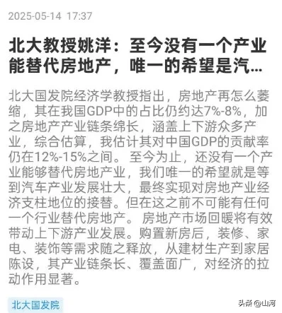 小Q助手最新版本：姚洋教授对房地产业与汽车产业的看法存在严重误区，经济结构需多元化发展