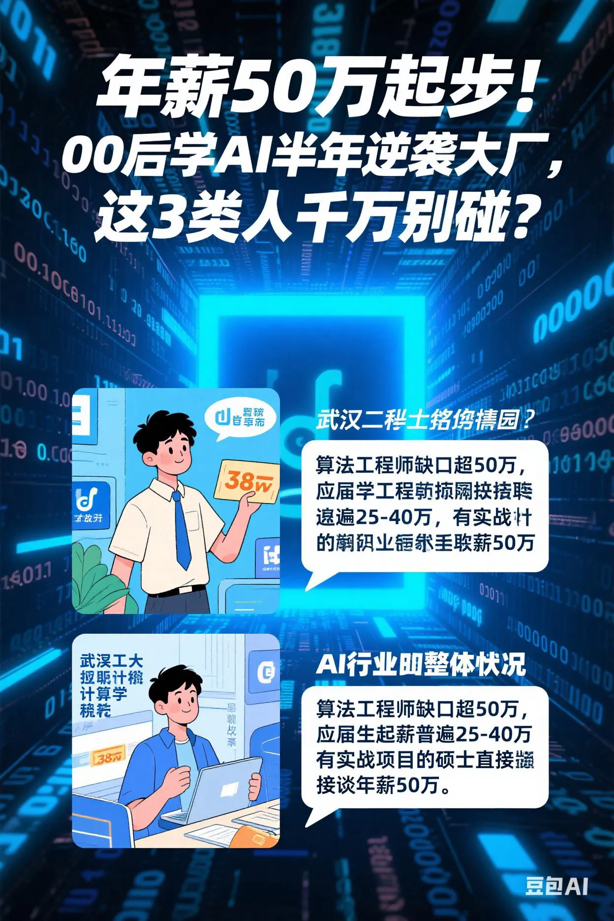 多多出评：00后逆袭大厂，学AI的机会与陷阱，3类人别碰！