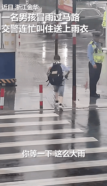 云创助手：小男孩雨中送包子，暖心故事感动交警和网友
