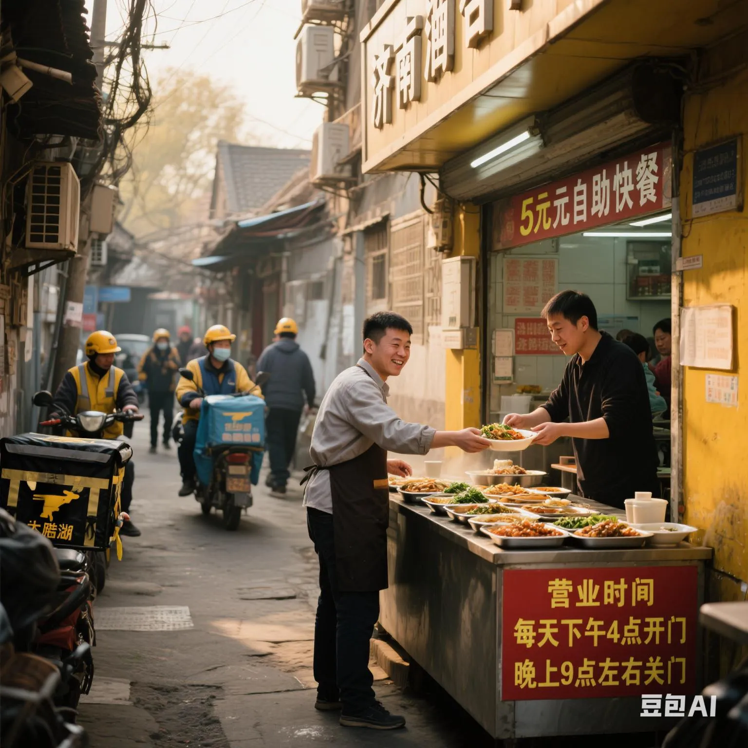 易单助手怎么用：济南5元自助快餐店因“菜量少”差评走红，粉丝纷至沓来！