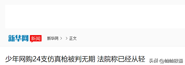 快火助手邀请码：18岁少年因网购仿真枪被判无期，重审后获轻判的悲欢离合