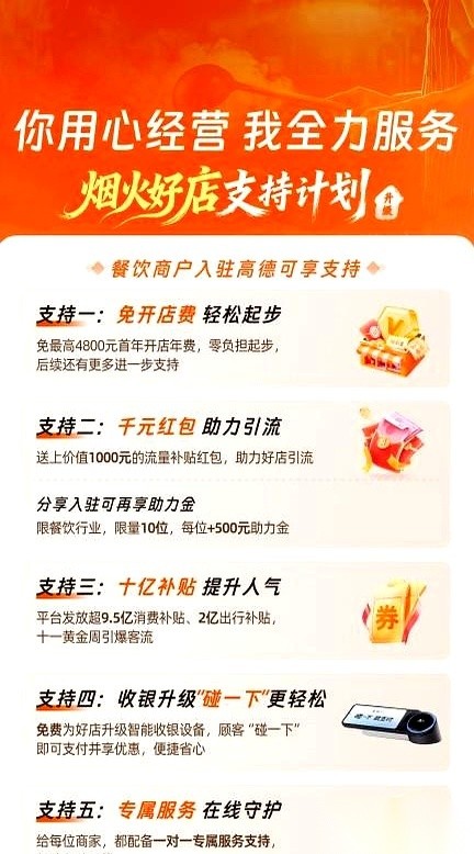 大牛助手卡密：高德免除餐饮入驻费，口碑与产品将成行业新风向