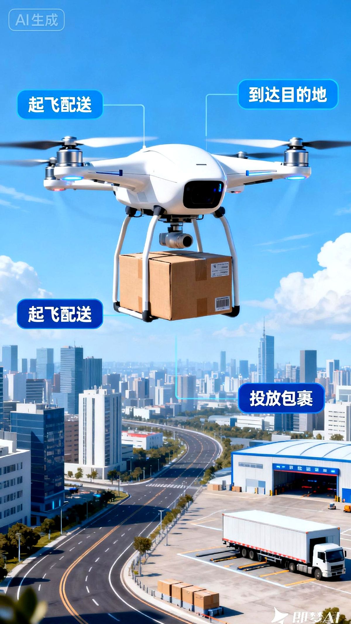 小Q助手：低空经济助力快递行业变革，无人机送货新纪元