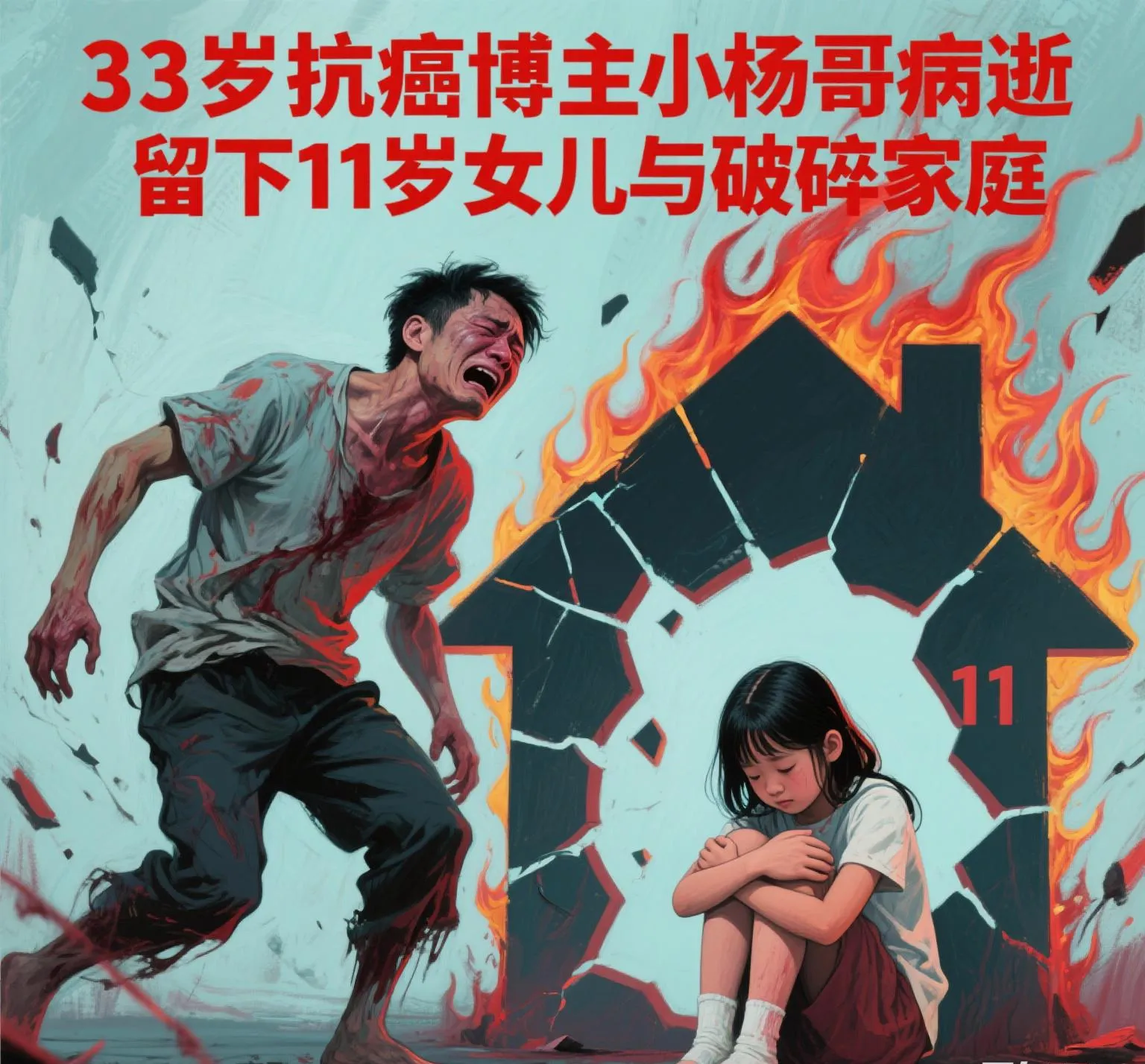 多成团助手：33岁抗癌网红小杨哥病逝，留下11岁女儿与家庭破碎的深刻反思