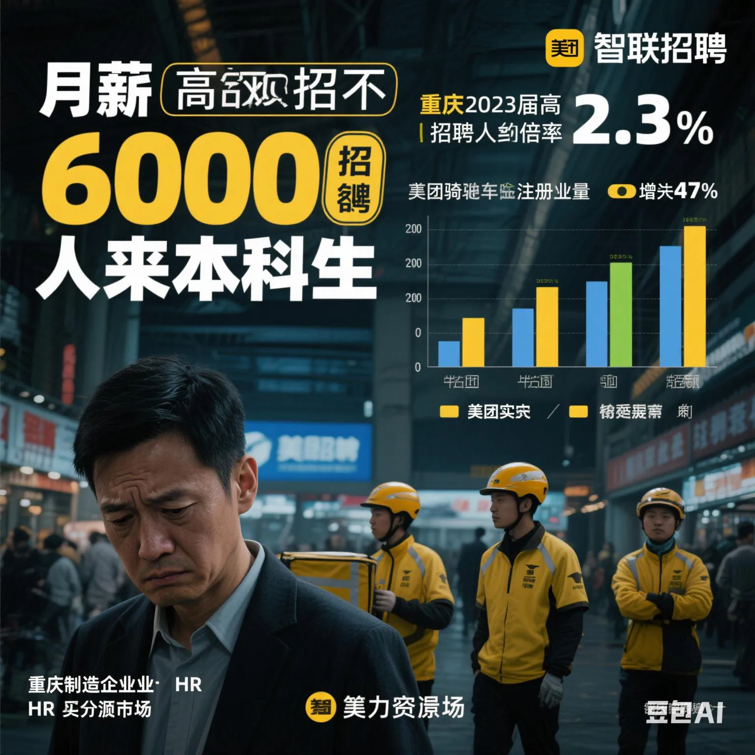 小Q助手：重庆就业市场现“代际撕裂”，00后拒绝传统工作引发用工荒！