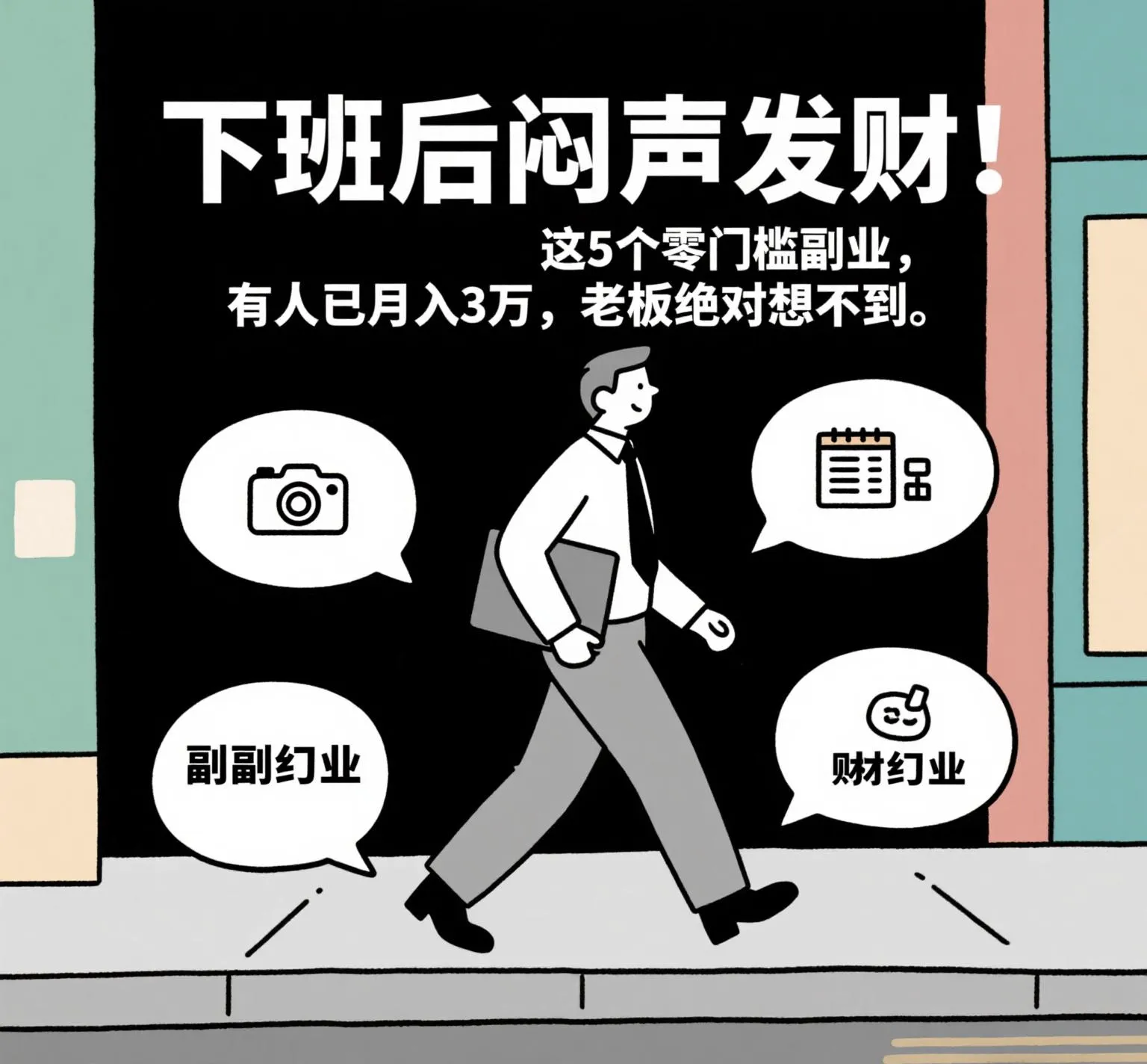 快火助手：下班后赚大钱！5个零门槛副业，轻松月入3万的秘密揭秘