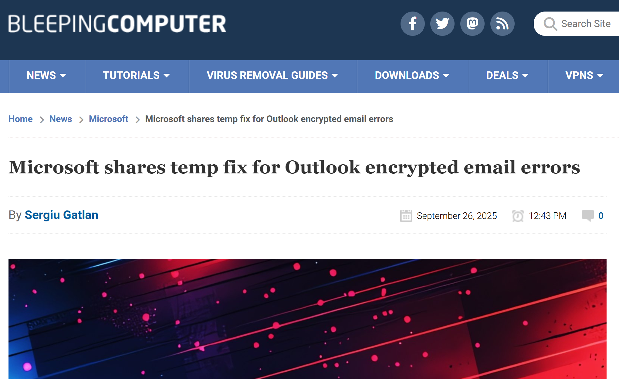 云赞助手：微软确认Outlook加密邮件故障，临时解决方案助用户恢复正常通信