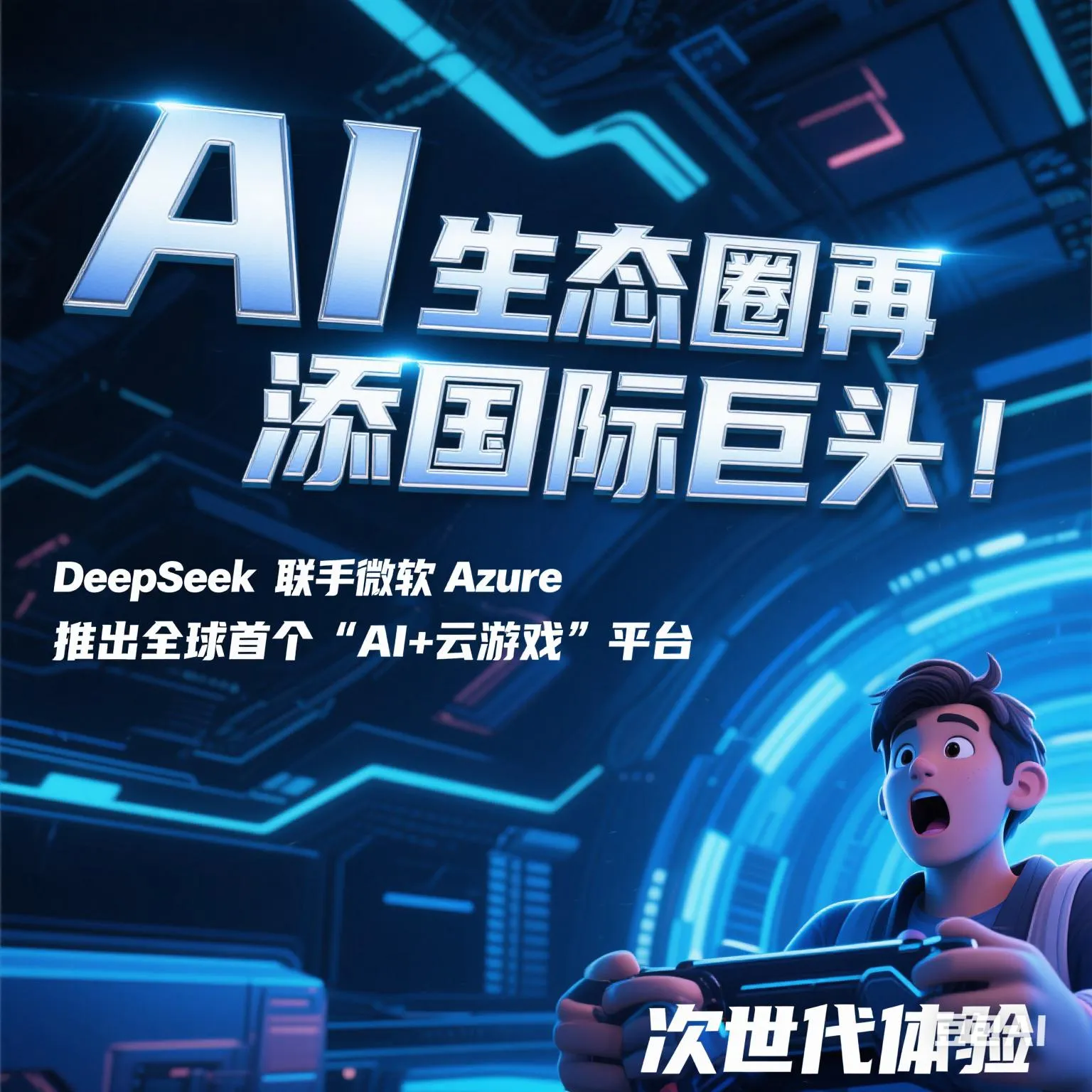 小G助手入口：DeepSeek与微软Azure合作推出全球首个AI云游戏平台，开启次世代游戏体验