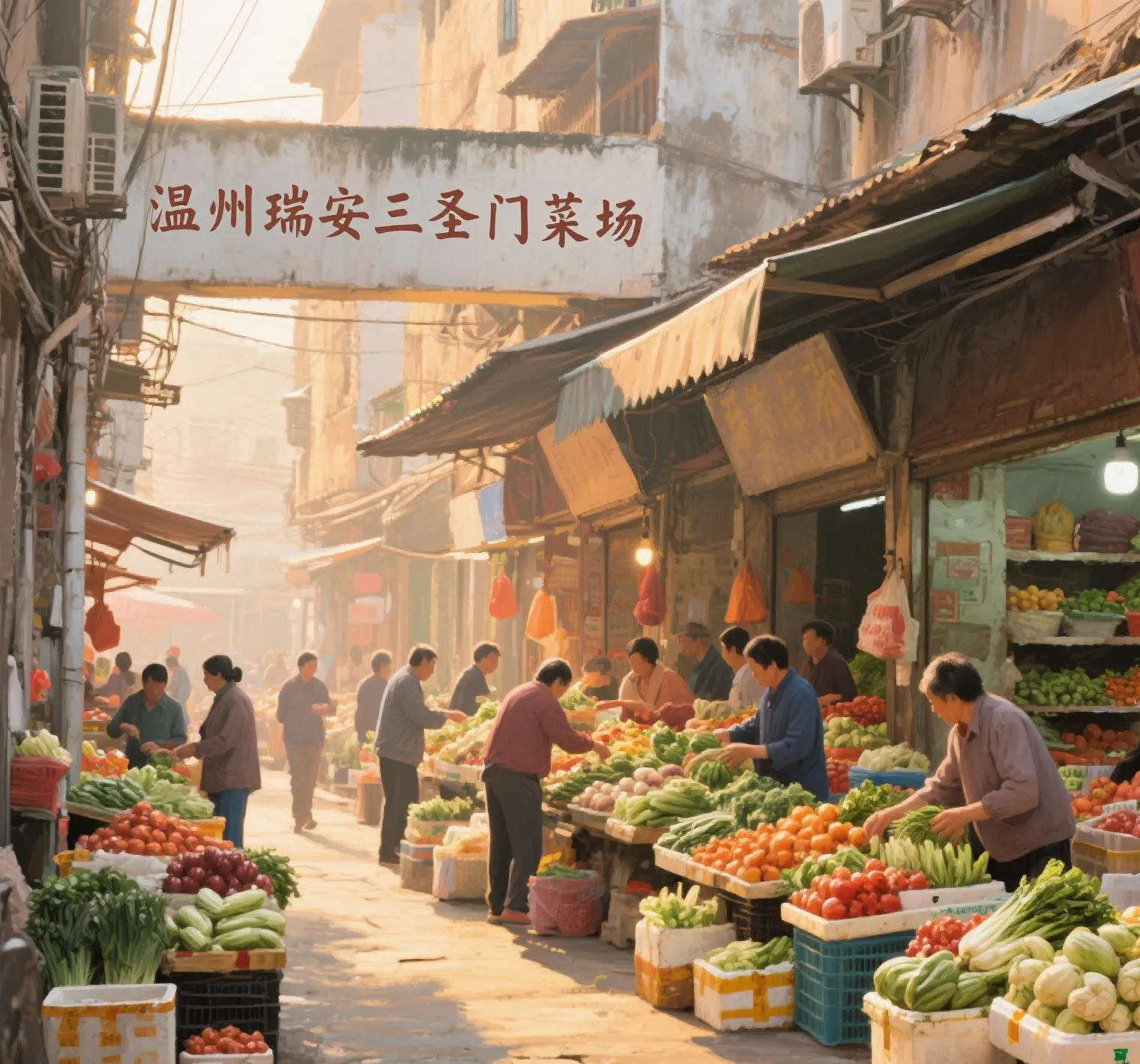 小评评助手软件：温州瑞安三圣门菜场，老城人情与美食的市井生活探秘