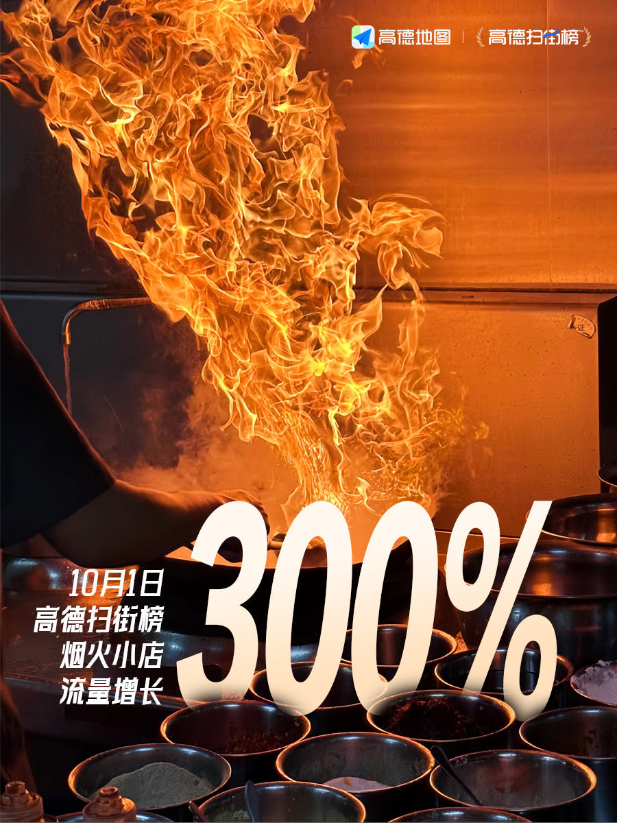 小Q助手：高德扫街榜助力线下商家，带来超4亿用户流量和假期美食热潮