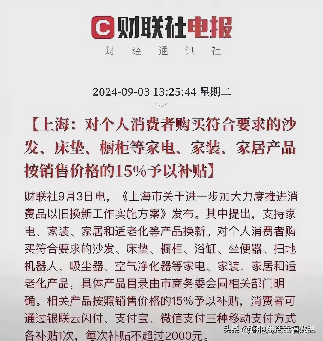 多多自动批发：上海推出家居消费补贴政策，刺激消费信心与市场热潮