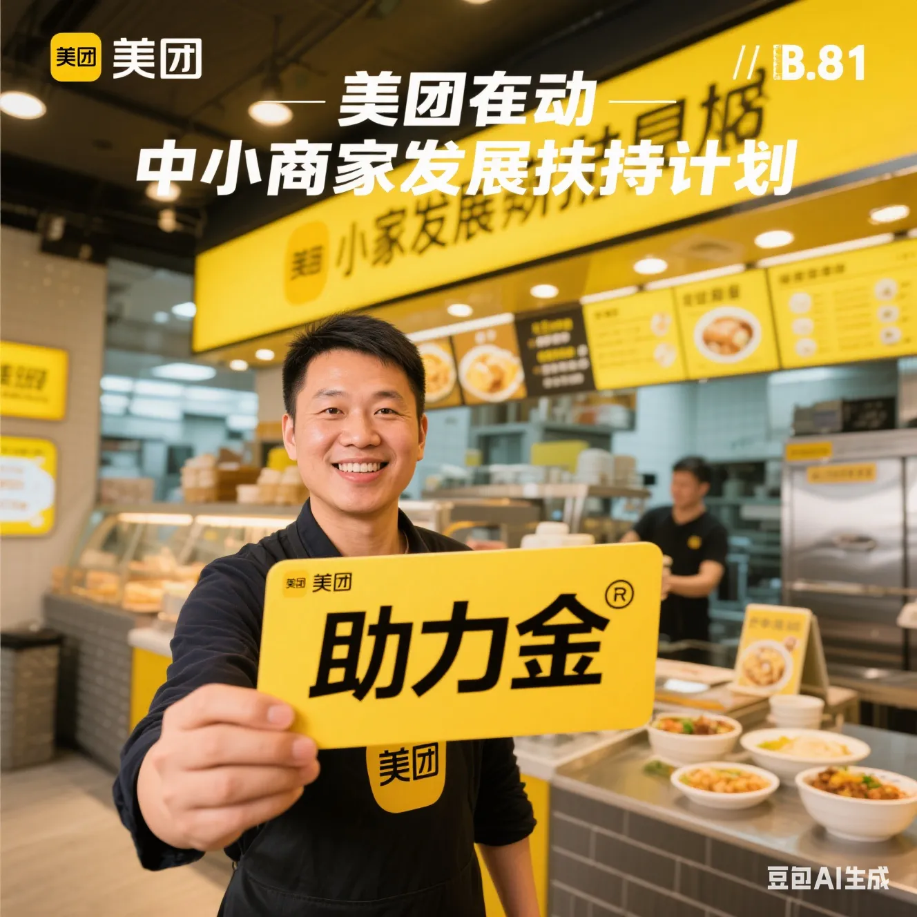 51助手拼多多：美团启动中小商户扶持计划，发放助力金支持餐饮行业发展