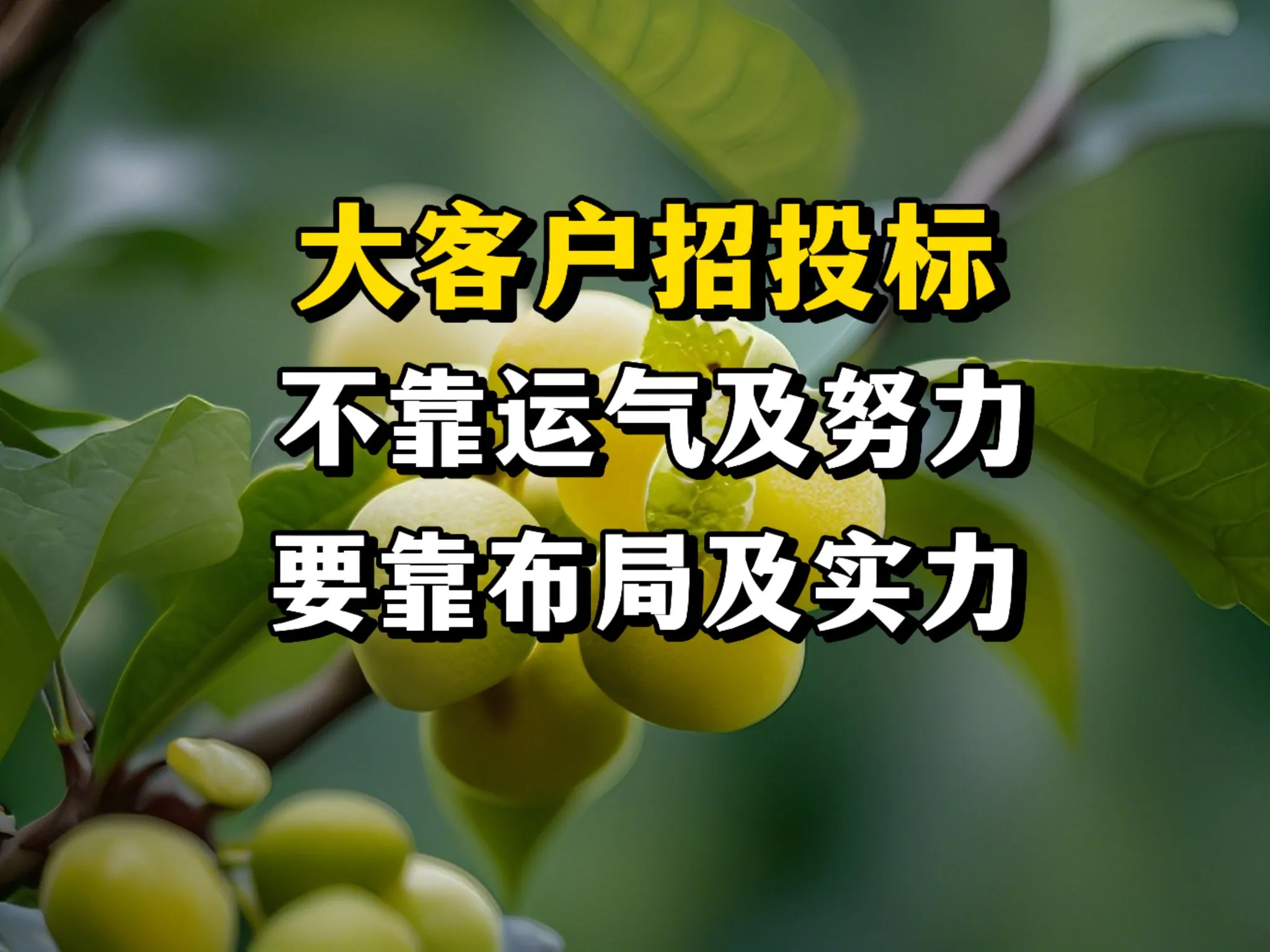 快火助手小号：大客户招投标成功的布局策略与实战技巧分享
