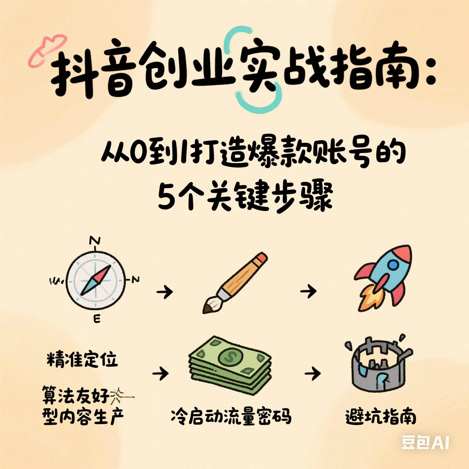 夕夕助手：抖音创业实战，5步打造爆款账号，轻松获取流量与变现技巧