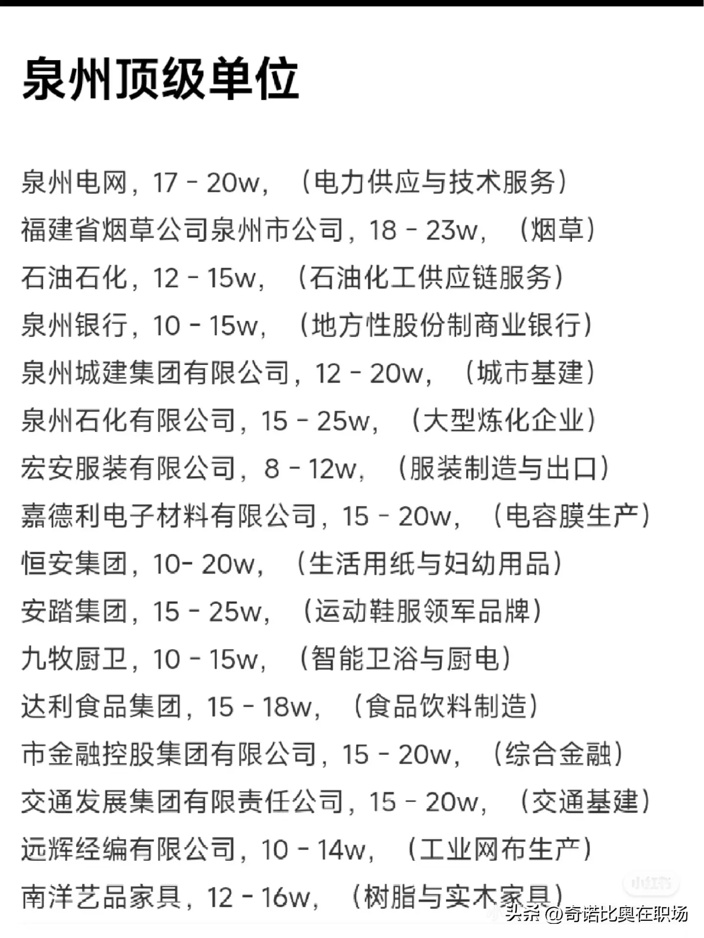 小Q助手拼多多：泉州好工作指南，企业薪资和赛道全解析，助你找到理想岗位
