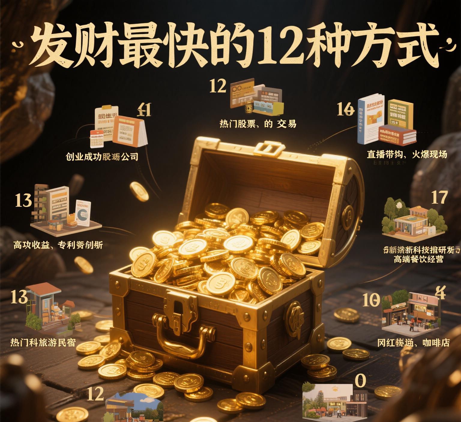 小Q助手：12种快速致富的创业方式，助你实现收入增长！