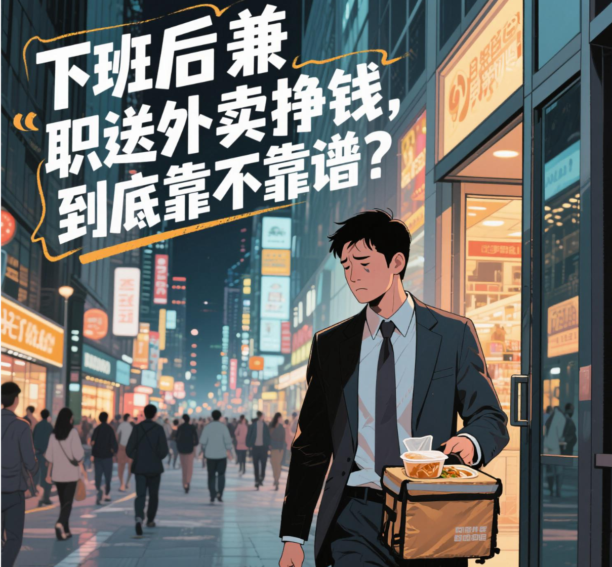 多多留评：下班兼职送外卖，收入可观但挑战重重，是否值得尝试？