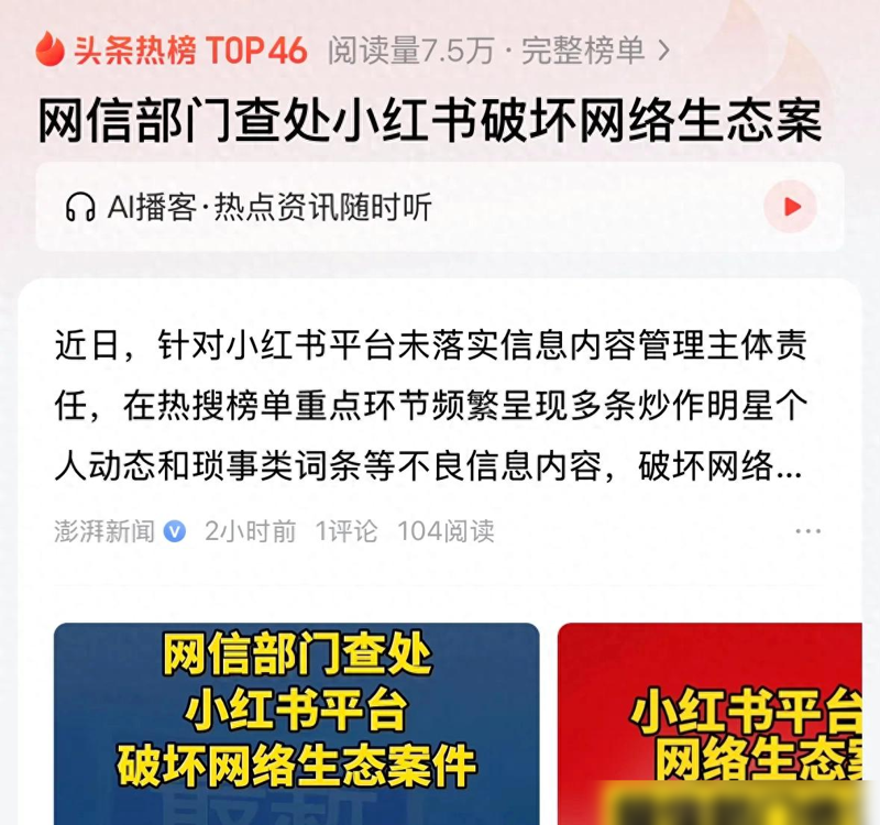 皮皮助手软件：小红书被查处，流量与责任的博弈，网络生态亟待改善