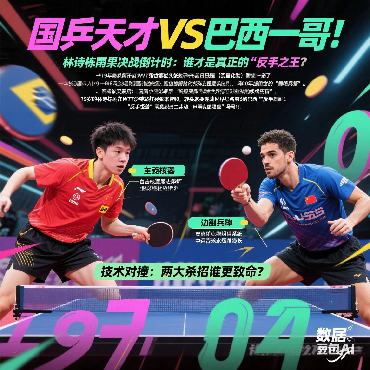 星评助手：林诗栋VS雨果，乒坛“反手之王”巅峰对决，谁能赢得奥运资格？