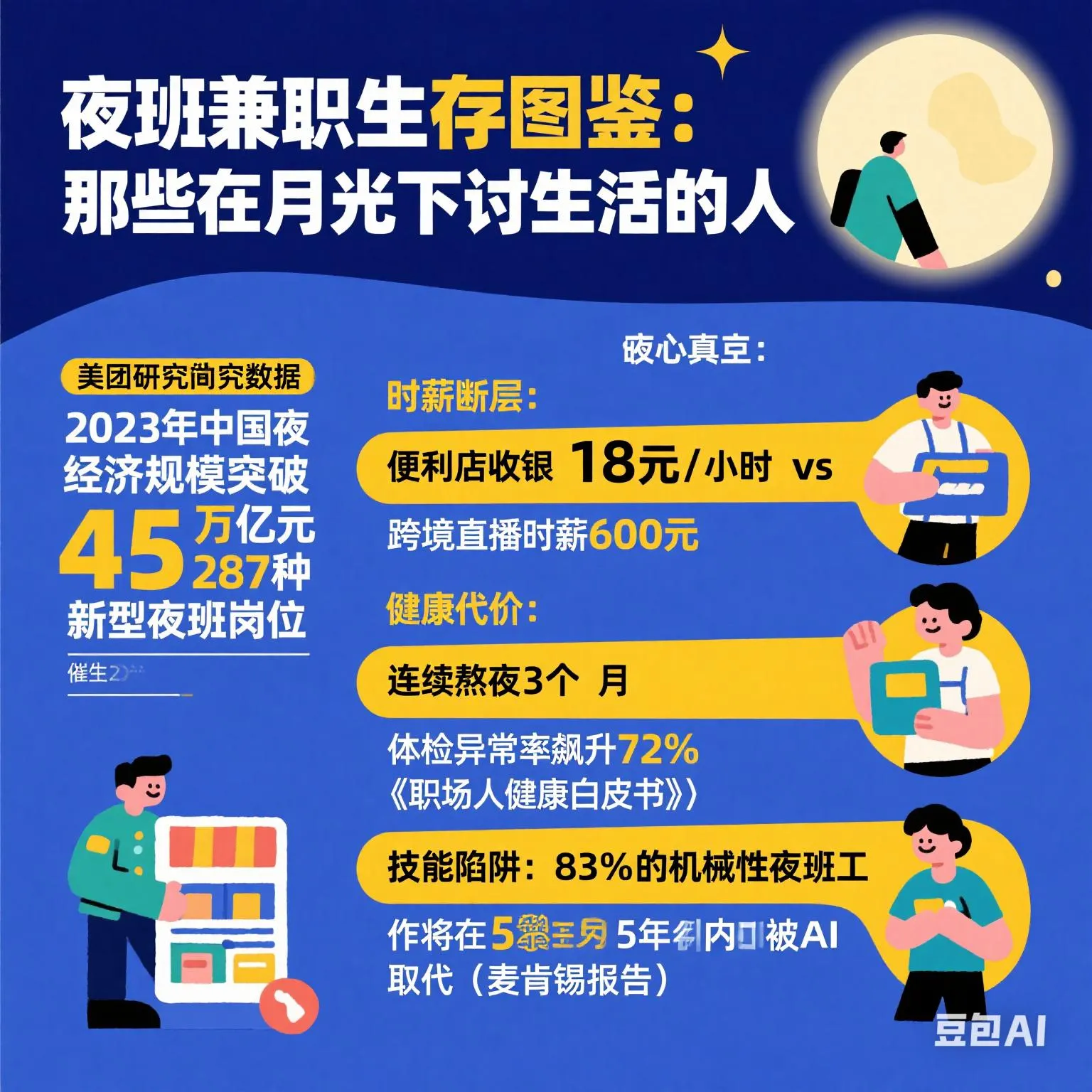 多多精灵：夜班兼职揭秘，在月光下奋斗的人生与潜藏的风险
