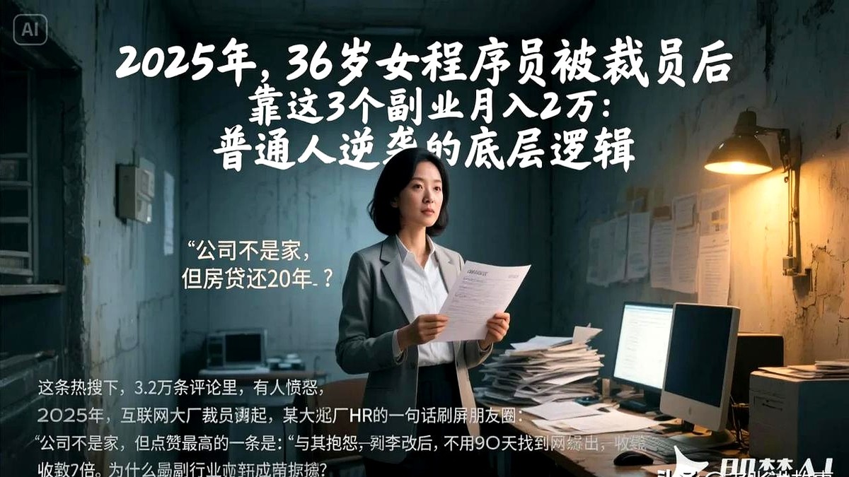 TOP助手软件官网：被裁员后的宝妈如何靠副业月入2万，揭秘打工人逆袭的秘密与心声
