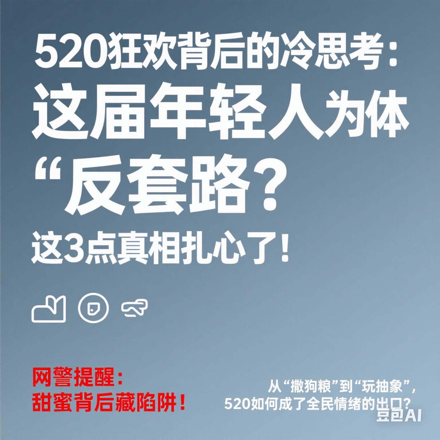 电销掌柜小号：520情感解构，年轻人的“反套路”背后隐藏的3个真相与情感共鸣