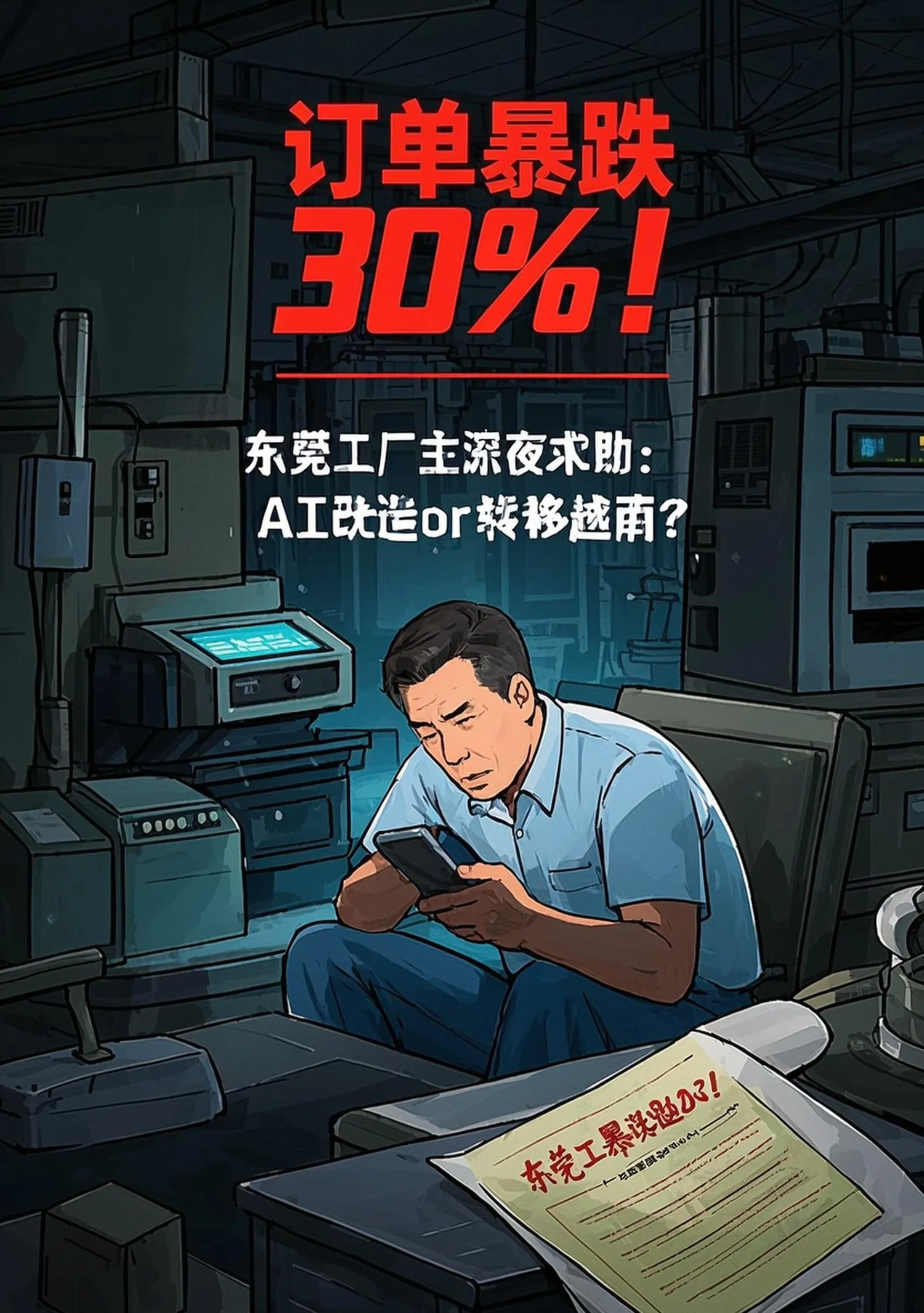 超单助手使用方法：东莞工厂订单暴跌，AI转型与越南迁移成生存关键！
