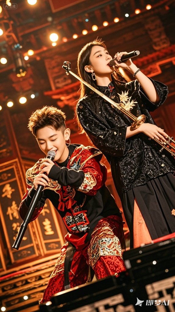 粉团助手卡密：小孩哥与早安联手演绎《麒麟》，国风说唱震撼全场！