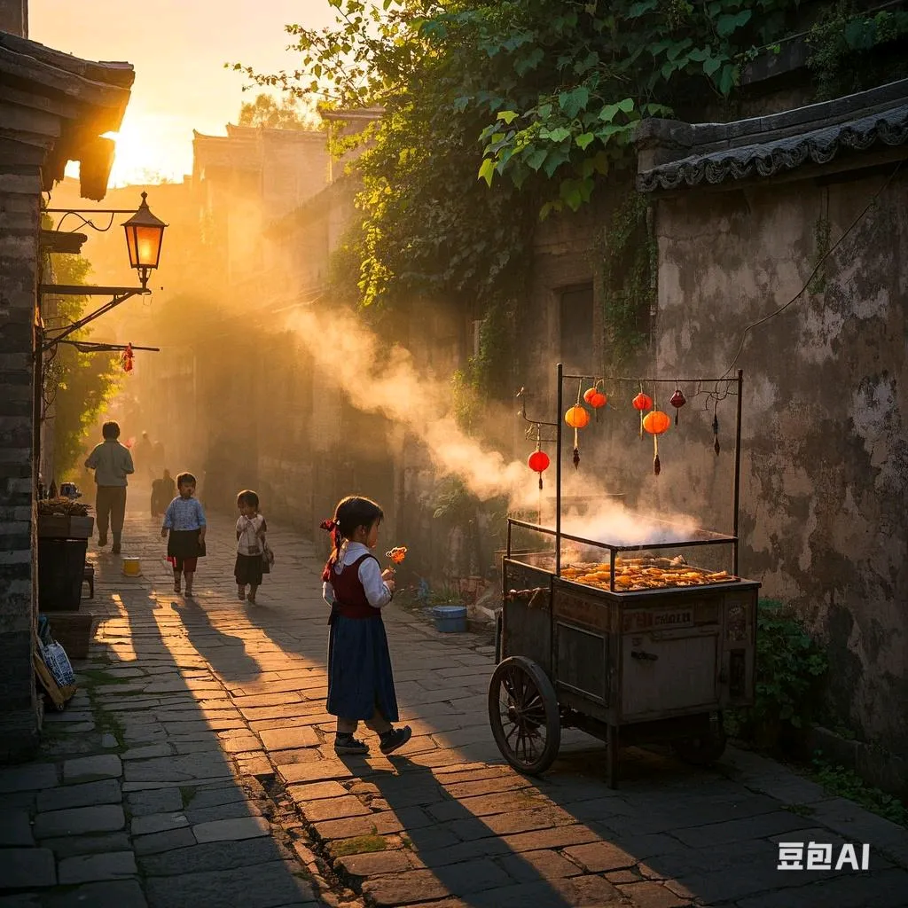 X助手：小巷深处的温暖回忆，童年时光与邻里情感的交织