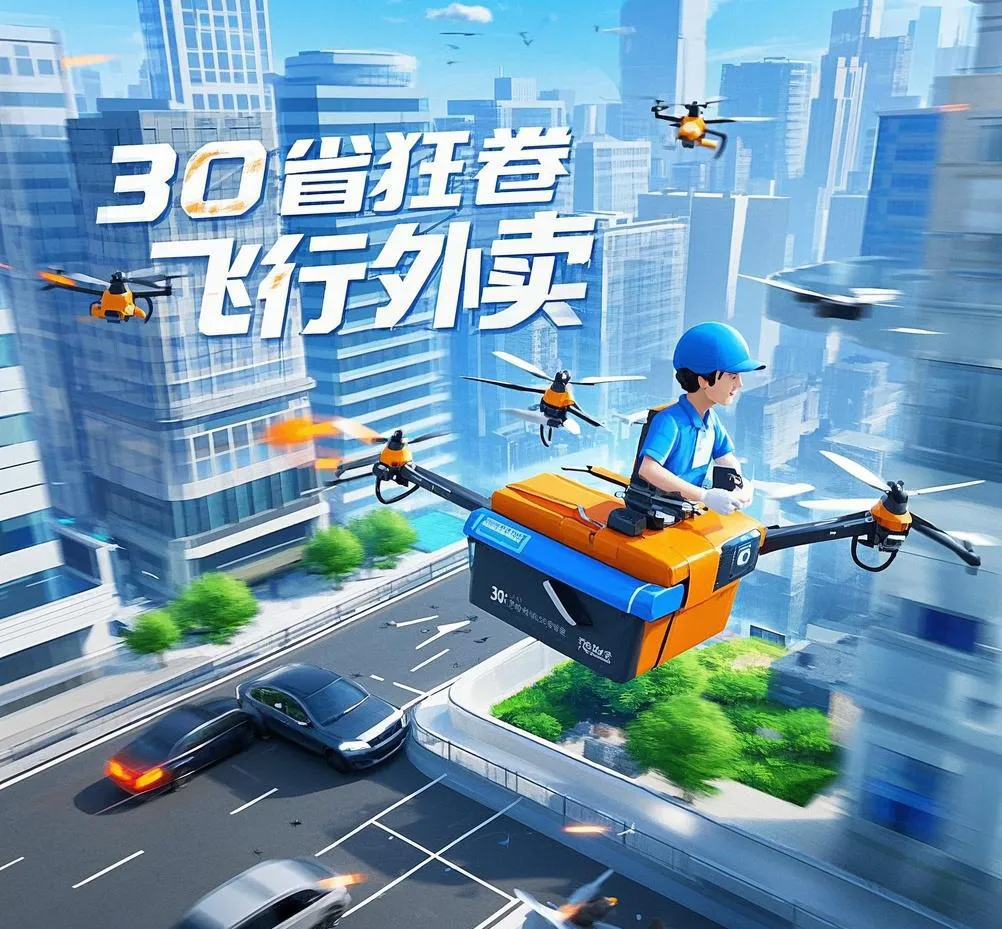 小G助手小号：中国低空经济崛起，无人机和飞行汽车将改变快递外卖行业！