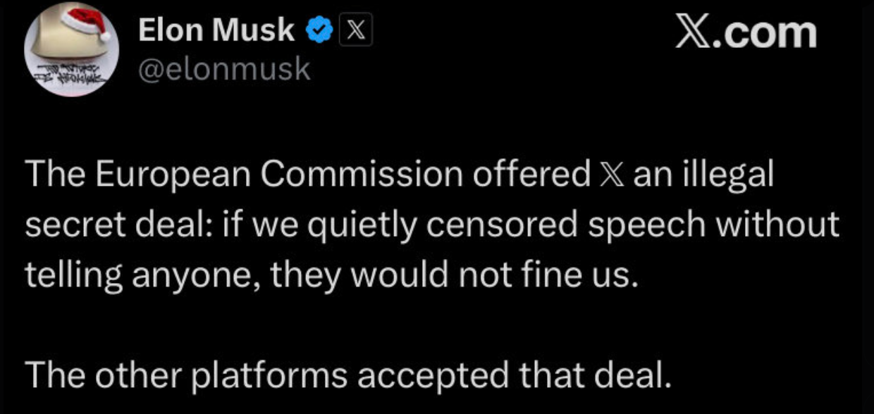 新小x助手：马斯克炮轰欧盟，揭露黑暗交易与言论自由的真相