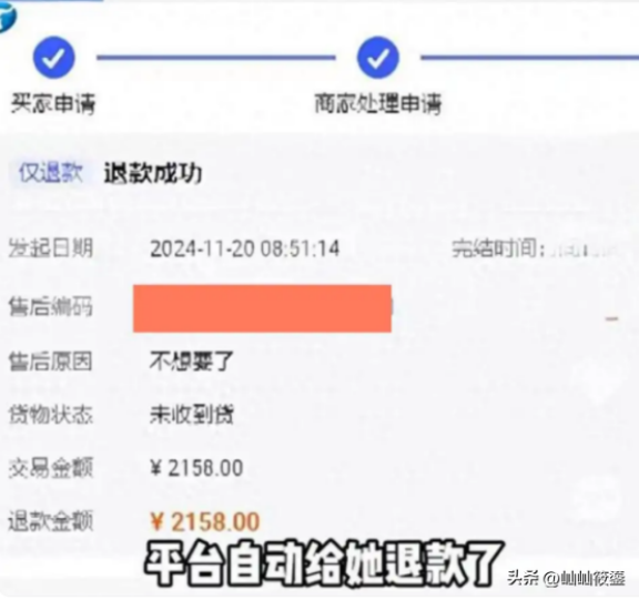 小Z助手：江苏女子网购羽绒服退款后拒退货，平台规则被恶意利用引发争议