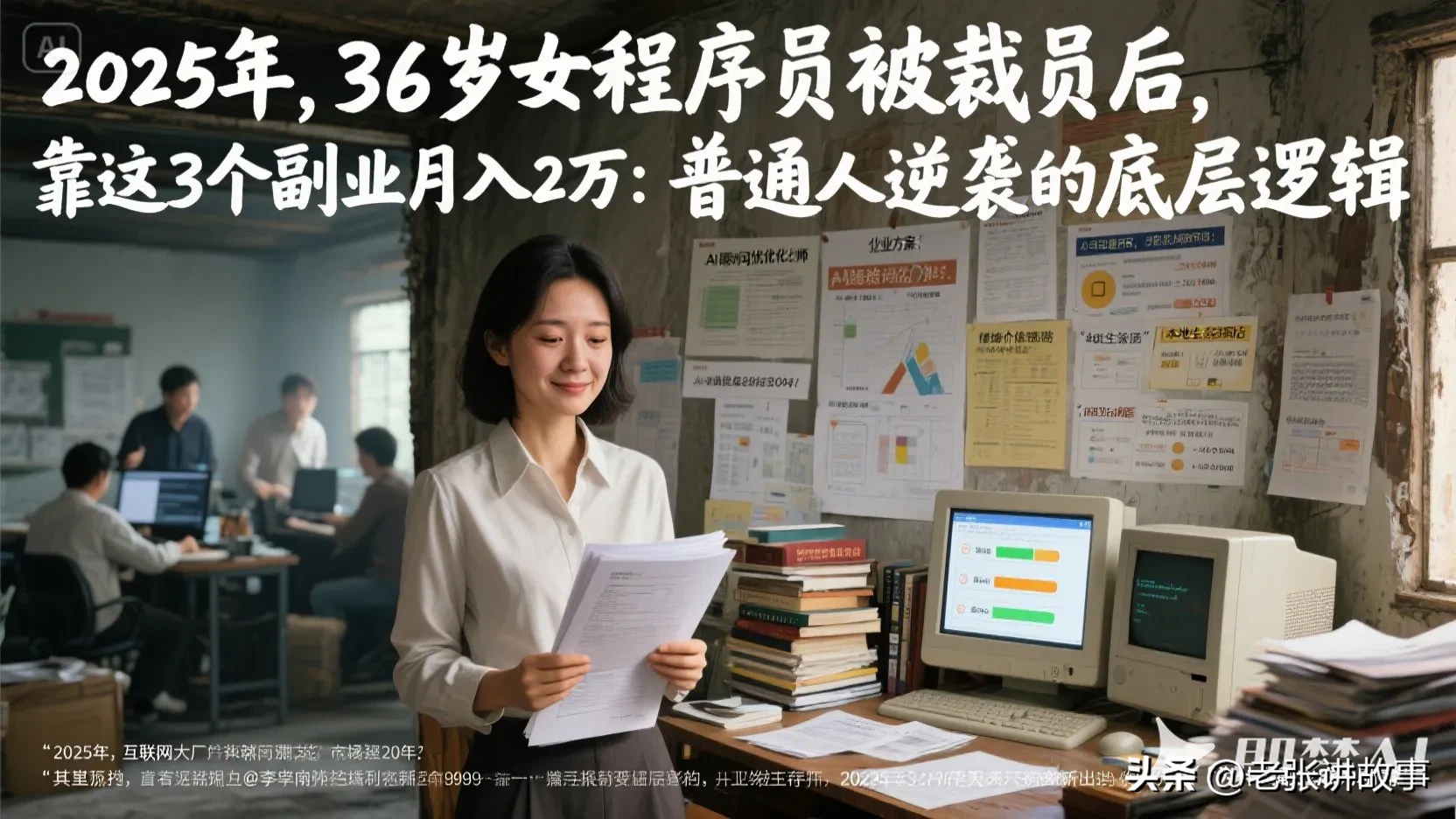 语音助手：裁员后如何逆袭，36岁女程序员靠副业月入2万的成功经验分享