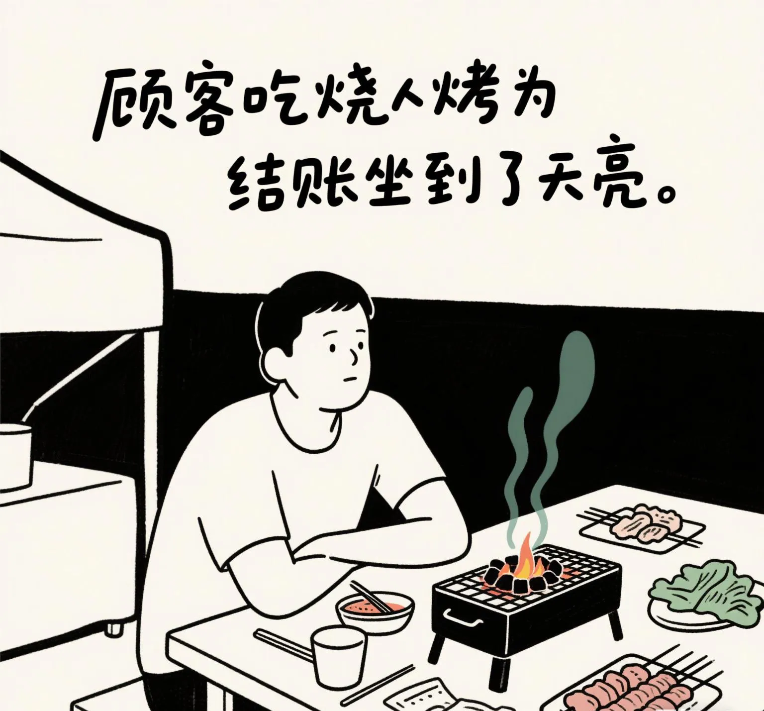新快火助手：深夜烧烤店结账困局，消费信任危机与数字化转型的反思