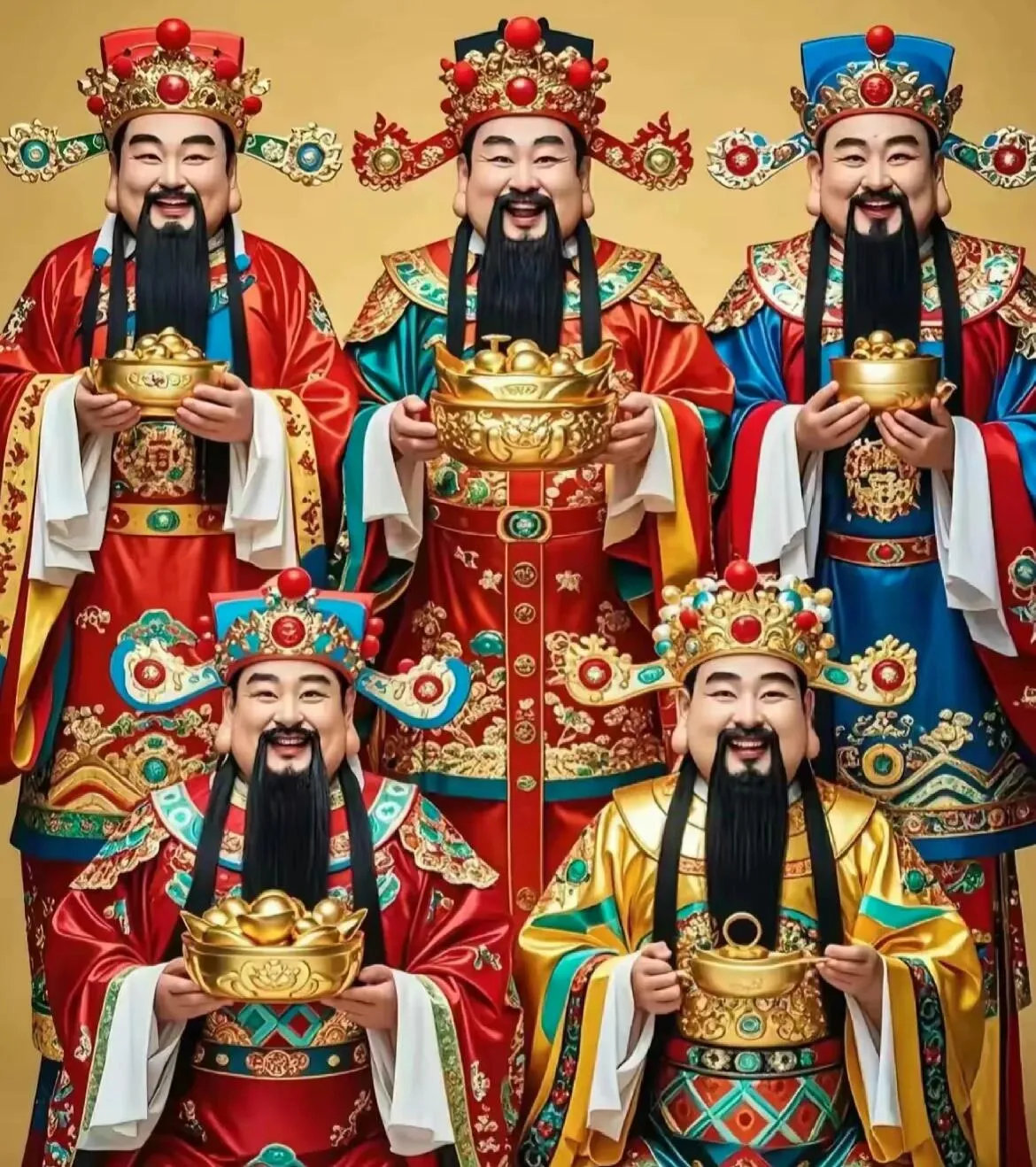 云赞助手：财神庇佑下的五福临门，开启财富与好运之门的祝愿