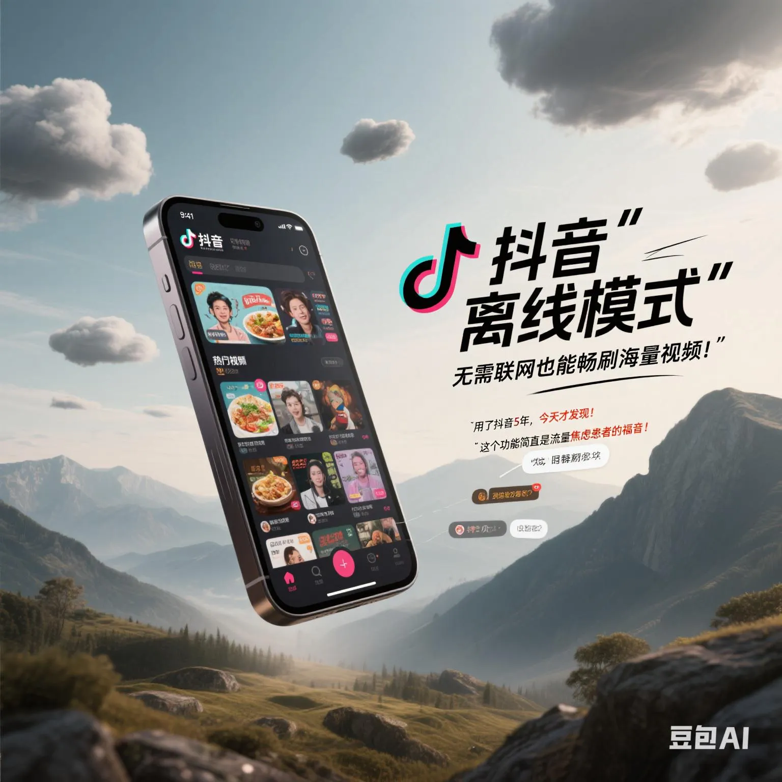 51助手下载官网：抖音隐藏离线模式曝光，无网环境也能畅刷视频，轻松缓存上百条！