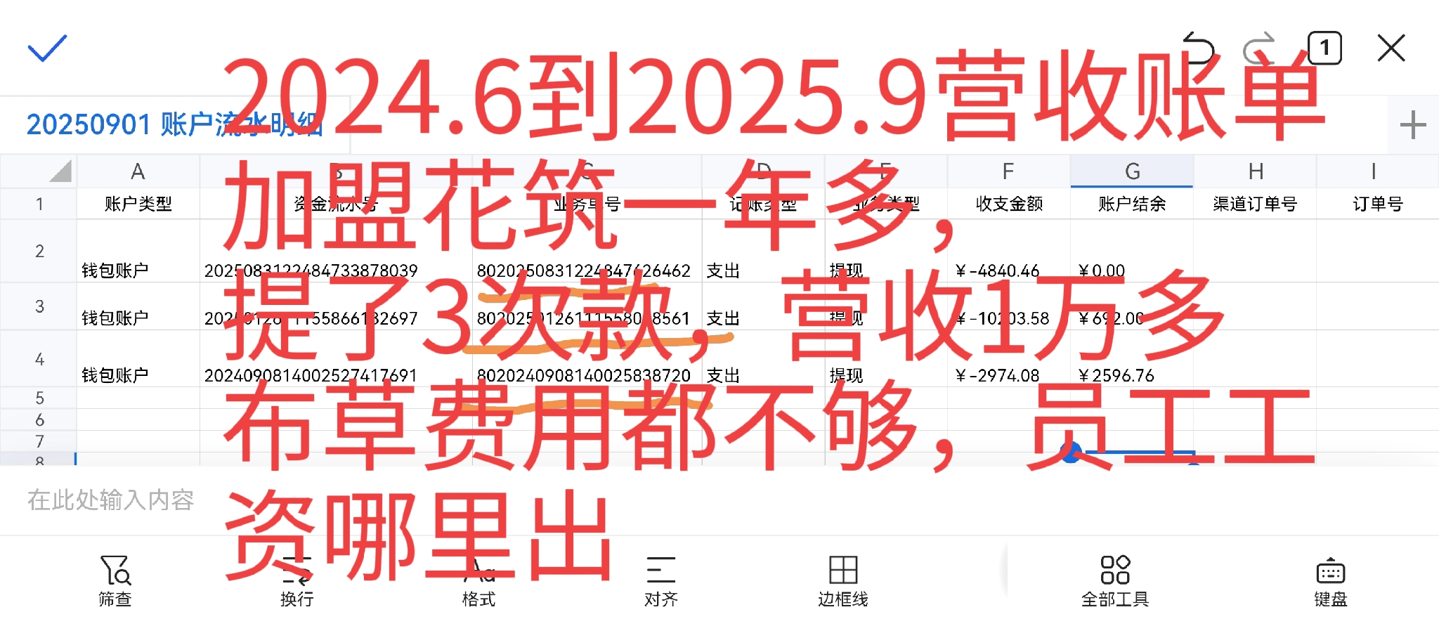 创优助手：加盟花筑民宿一年营收不足，布草费用难以支撑现实与承诺差距大