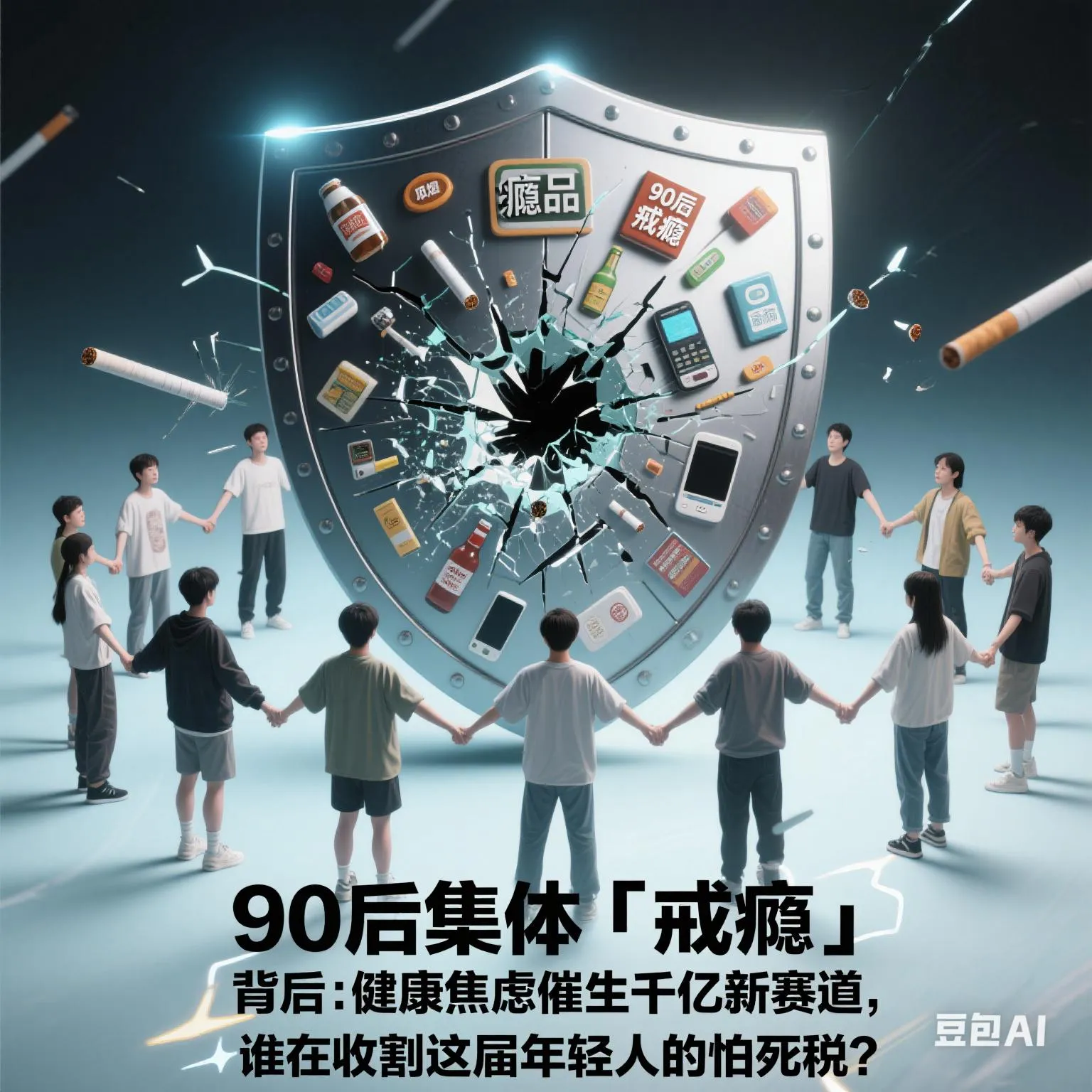 皮皮助手：90后健康觉醒，戒烟戒酒引发千亿产业变革与焦虑新趋势