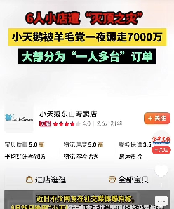 小评评助手小号：小天鹅网店20分钟价格失误引发7000万损失，消费者道德何在？