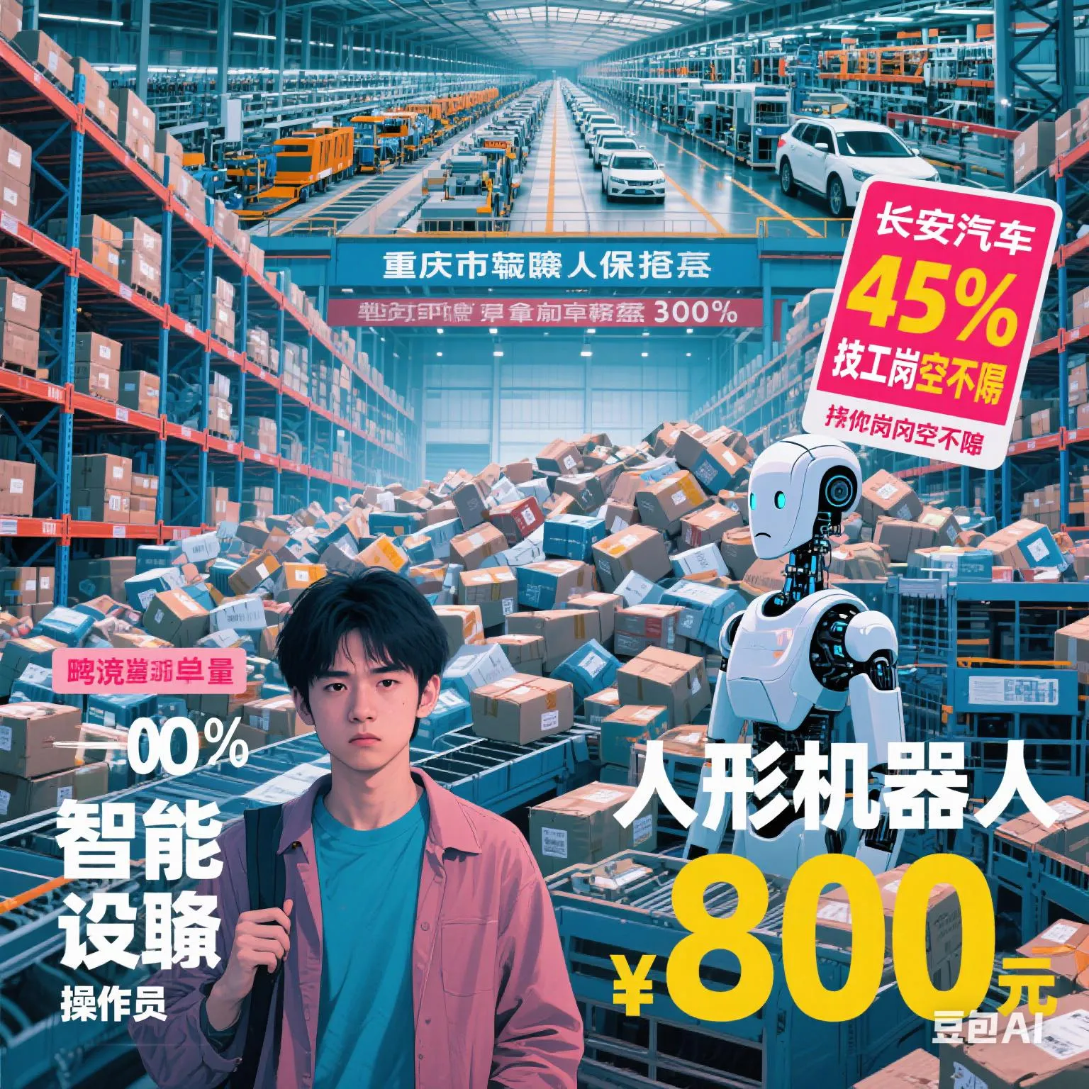 小Q助手：重庆就业市场现“代际撕裂”，00后拒绝传统工作引发用工荒！